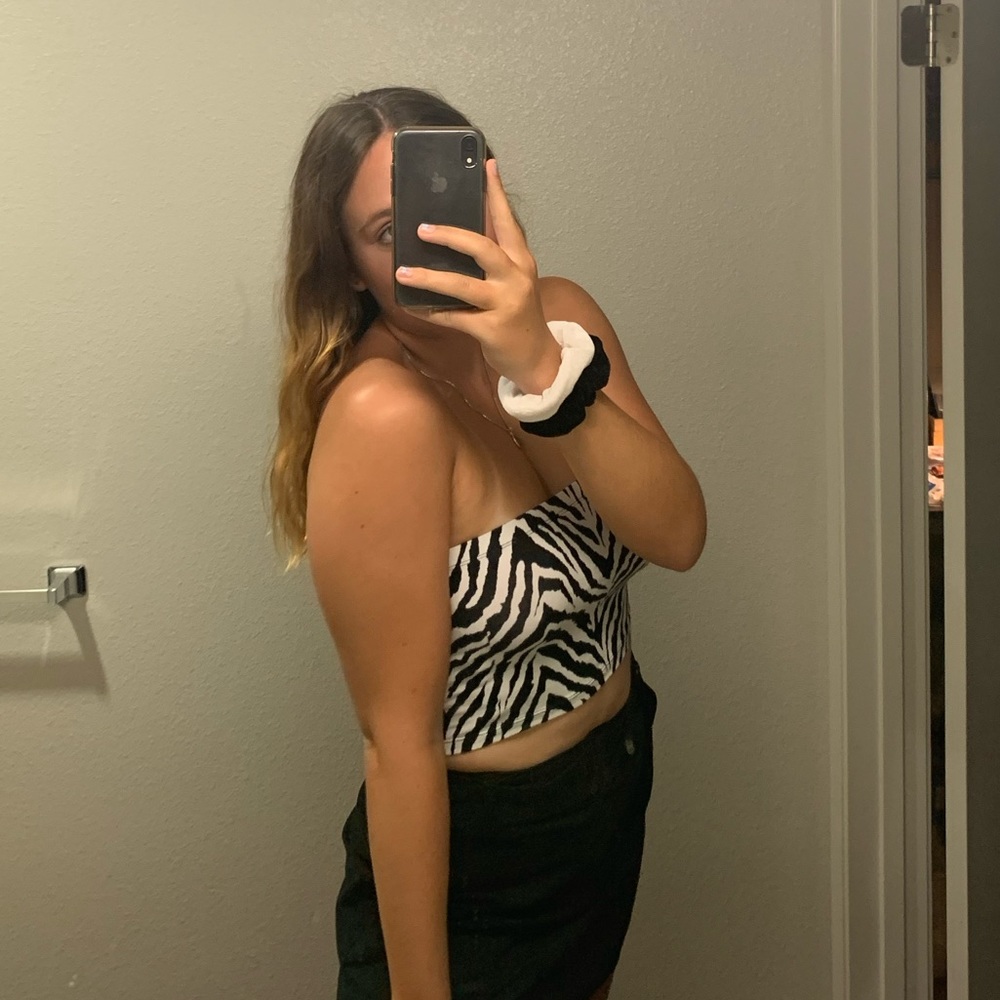 ZEBRA TUBE TOP